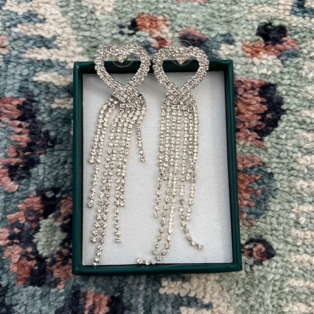 Heart costume earrings